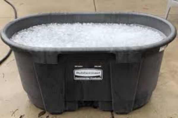 diy ice bath barrel